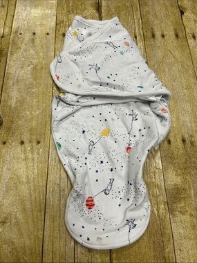aden + anais White Space-Print Swaddle Sleep Sack with Colorful Planets